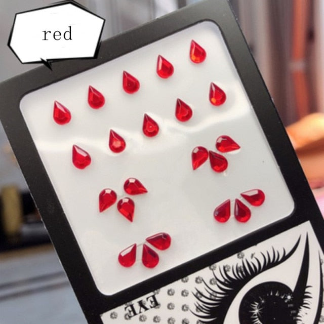 Sparkling Rhinestone Facial Art Stickers - Festigal